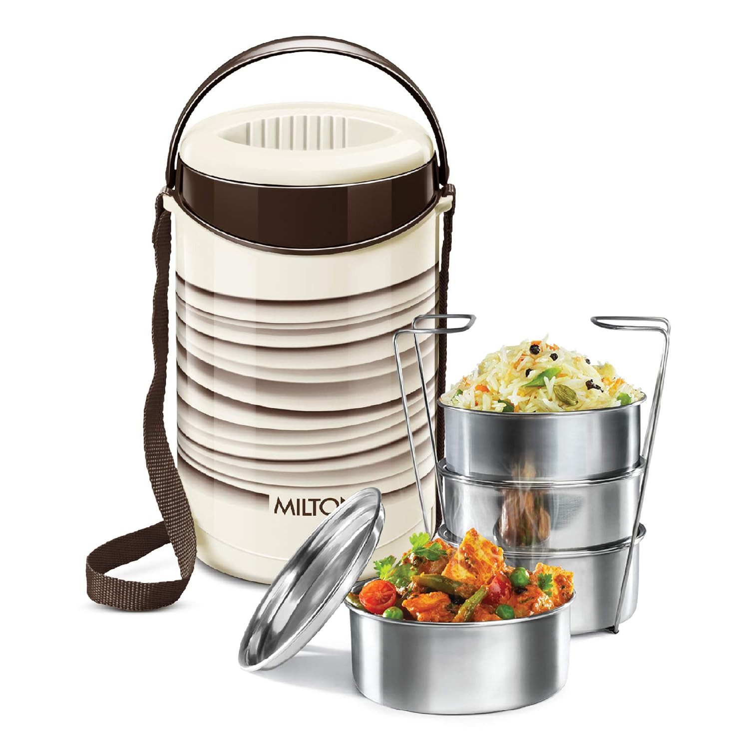 ECONA 1200ML 4 CONTAINER BROWN (AM-EC4C1200BR561-BM)