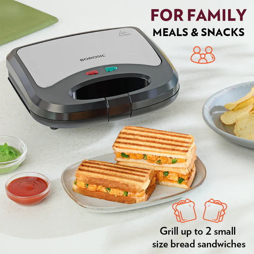 KLASSY GRILL SANDWICH MAKER AM-BSM07-BM