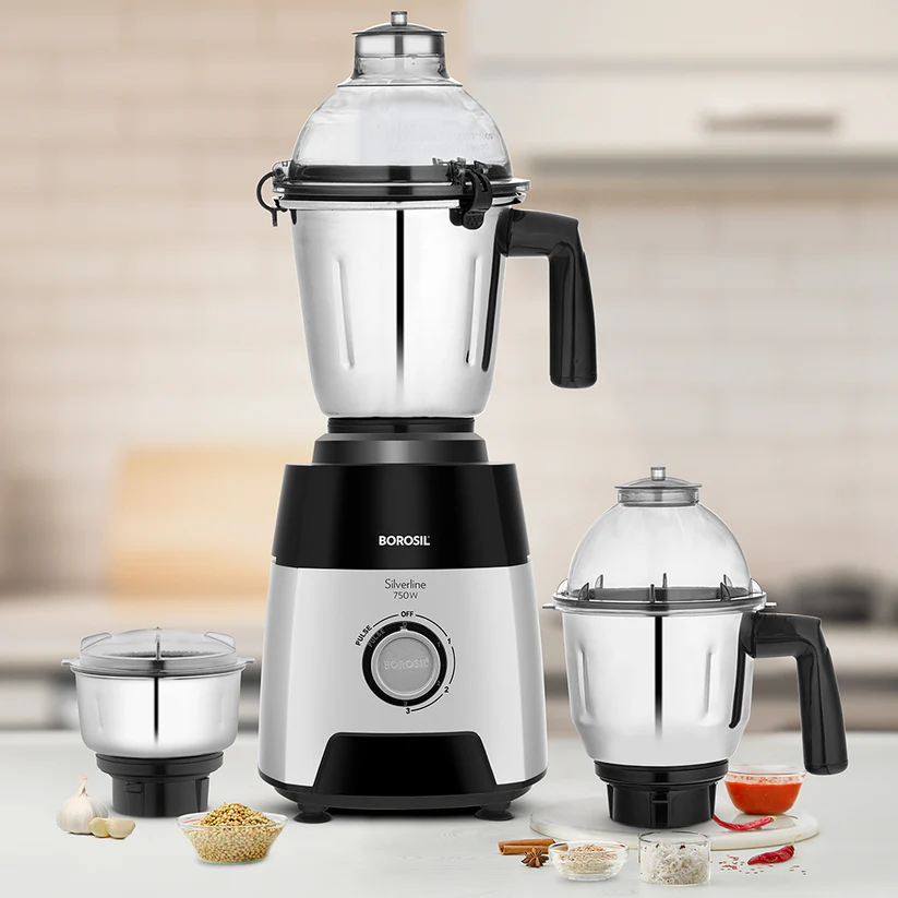 SILVERLINE 750W MIXER GRINDER (AM-HAMG750W17-BM)