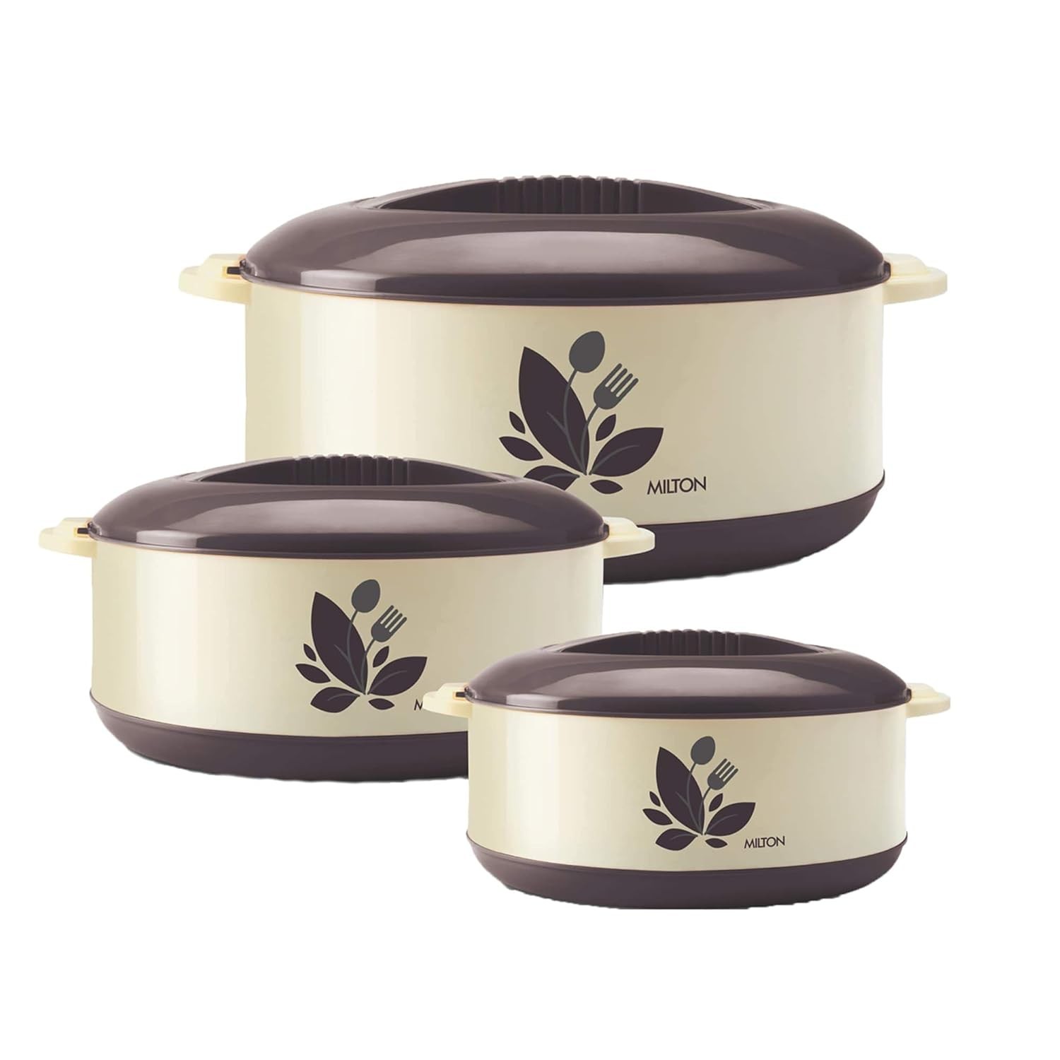 ORCHID 2800 JR GIFT SET CASSEROLE LIGHT BROWN  (AM-ORCC2800PLB463-BM)